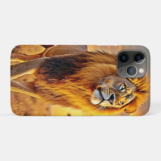 Lion King Savanna Sunset Design Case-Mate iPhone Case (Achterkant (horizontaal))