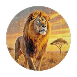 Lion King Savanna Sunset Design Snijplank