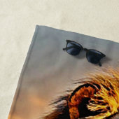 Lion King Savanna Sunset Design Strandlaken (In situ)