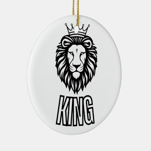 Lion King T-shirt Keramisch Ornament (Rechts)
