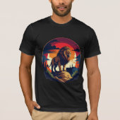 Lion King van het Oerwoud T-shirt Bold Mannen's Gi (Voorkant)