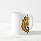 Lion King Yellow Head Luxe Koffiemok (Voorkant rechts)