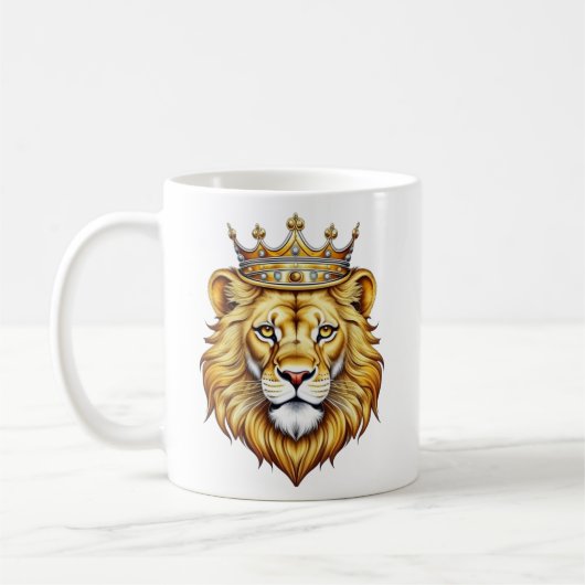 Lion King Yellow Head Luxe Koffiemok (Links)