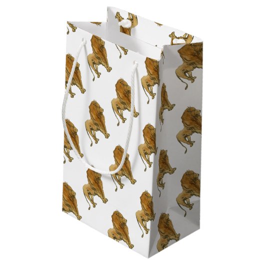 Lion Klein Cadeauzakje (Achterkant Gekanteld)