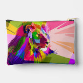 Lion Kleurrijke Prismatische Pop Art Design-62501 Etui (Achterkant)