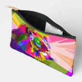Lion Kleurrijke Prismatische Pop Art Design-62501 Etui (Open)