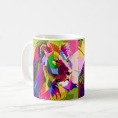 Lion Kleurrijke Prismatische Pop Art Design-62501 Koffiemok (Voorkant links)