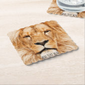 Lion, koning van Afrika Kartonnen Onderzetters (Gebogen)