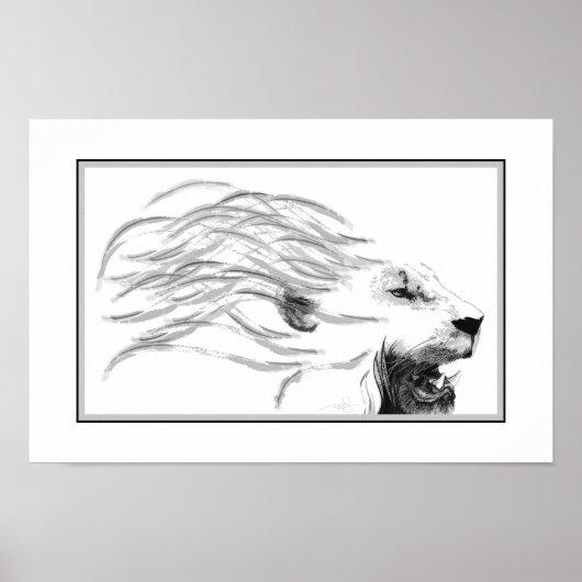 Lion | Koning van de grote katten Poster (Voorkant)