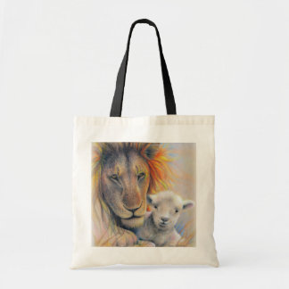 "Lion & Lamb" Canvas tas