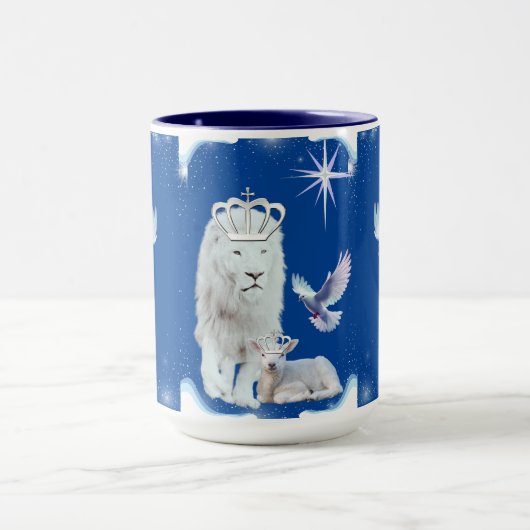 Lion Lamb en Dove Coffee Mok (Midden)