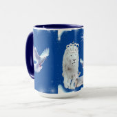 Lion Lamb en Dove Coffee Mok (Voorkant links)