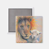 "Lion & Lamb" Magneet (Voorkant / Achterkant)