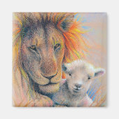 "Lion & Lamb" Magneet (Voorkant)