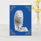 Lion & Lamb op weg naar de hemel Kaart (Gele Bloem)