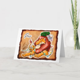 LION & LAMB PEACE (halfglans) - Jeff Willis Art Kaart