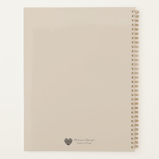 Lion & Lamb Peace - Prophetic Harmony Art Planner (Achterkant)