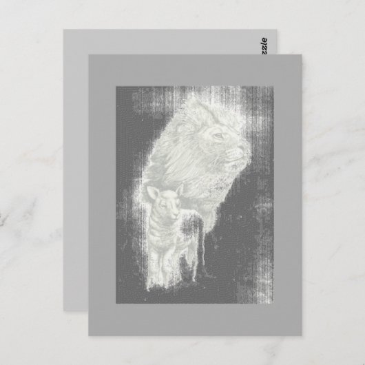 Lion & Lamb Sunset Kaart (Voorkant / Achterkant)