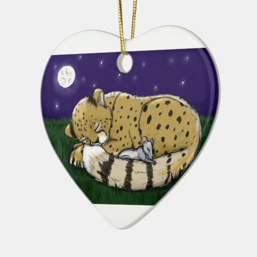 "Lion+LambPeace"-versiering Keramisch Ornament (Links)