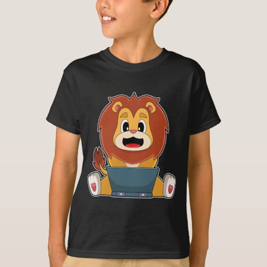 Lion-laptop T-shirt (Voorkant)