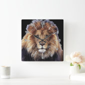Lion Large Clock Vierkante Klok (Huis)