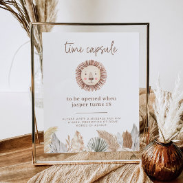 Lion Leaf Neutrale Time Capsule Poster