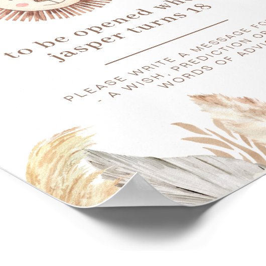 Lion Leaf Neutrale Time Capsule Poster (Hoek)