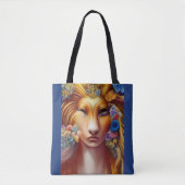 Lion Leo Spirit Girls Fantasy Tote Bag (Voorkant)