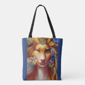 Lion Leo Spirit Girls Fantasy Tote Bag (Achterkant)