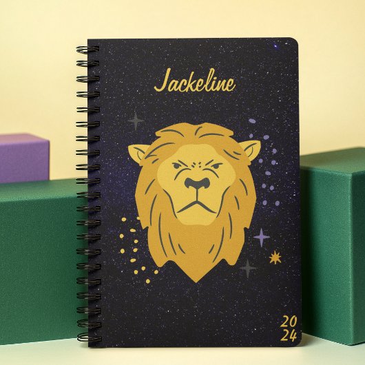 Lion Leo Zodiac Galaxy Sky Star Persoonlijk Planner