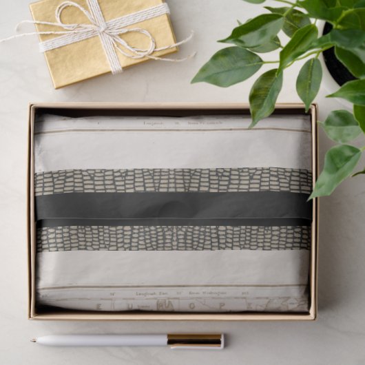 Lion Leopard Giraffe Afrika kaart ontkoppeling Tissuepapier (Geschenk)