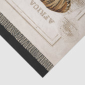 Lion Leopard Giraffe Afrika kaart ontkoppeling Tissuepapier (Detail)