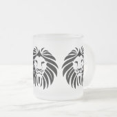 Lion, Lion Mane, Pride, Safari Matglas Koffiemok (Voorkant rechts)
