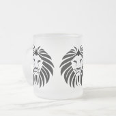 Lion, Lion Mane, Pride, Safari Matglas Koffiemok (Voorkant links)