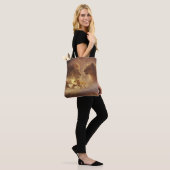 Lion & Lioness Gold Glow — Schoudertas Tote Bag (Op model)