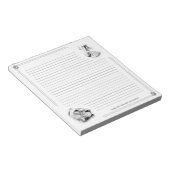 Lion Lioness Lead with Strength with Lines Notitieblok (Schuin)