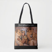 Lion Lioness Oerwoud Goddess Tote Bag (Voorkant)