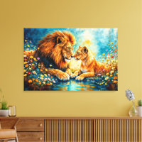 Lion Lioness wilde katten natuur houden van dieren