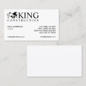 Lion Logo Professional Visitekaartje (Voorkant / Achterkant)