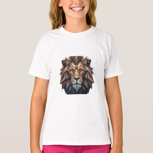 Lion logo voor t shirten ontwerp t-shirt (Voorkant)