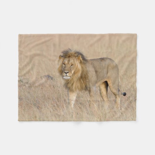 Lion lopen fleece deken (Voorkant (Horizontaal))