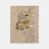 Lion lopen fleece deken (Voorkant)