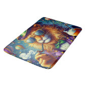 Lion/Louisiana Mardi Gras Badmat (Gekanteld)