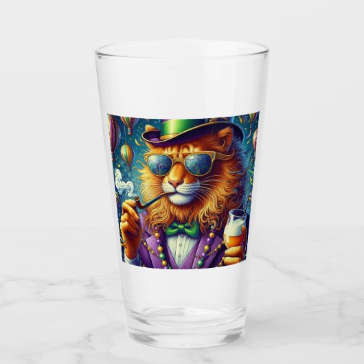 Lion/Louisiana Mardi Gras Glas (Voorkant)