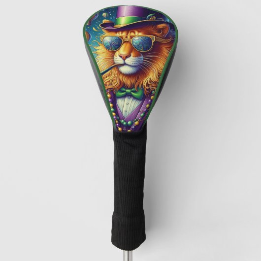 Lion/Louisiana Mardi Gras Golfheadcover (Voorkant)
