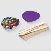 Lion/Louisiana Mardi Gras Handwaaier (Niet-gemonteerd)