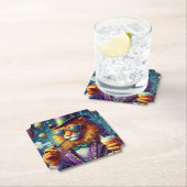 Lion/Louisiana Mardi Gras Kartonnen Onderzetters (Insitu)