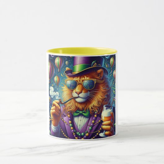Lion/Louisiana Mardi Gras Mok (Midden)