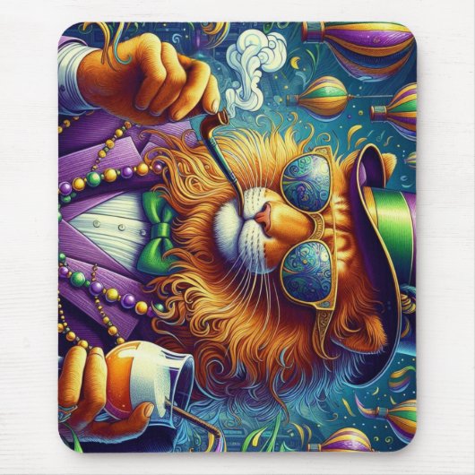 Lion/Louisiana Mardi Gras Muismat (Voorkant)