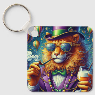 Lion/Louisiana Mardi Gras Sleutelhanger